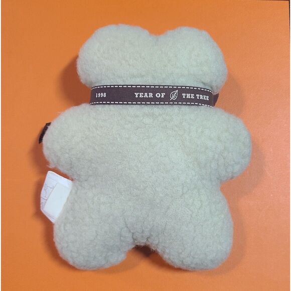 Hermes (Authentic) Plush Wool Fleece Stuffed Baby Teddy Bear Toy w/ Ribbon VTG - Picture 3 of 8